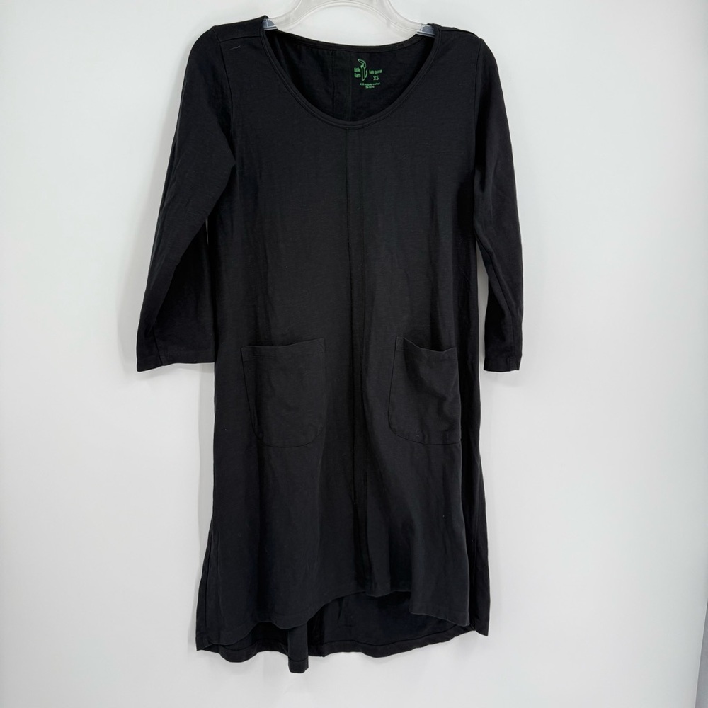 Kate Quinn Little Liam Black Dress Women's Size XS Organic Cotton Pockets - Picture 7 of 7
